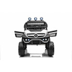 Elektrické autíčko - Mercedes UNIMOG - biele